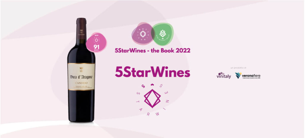riconoscimento 5 star Wines duca d'Aragona Candido Wines